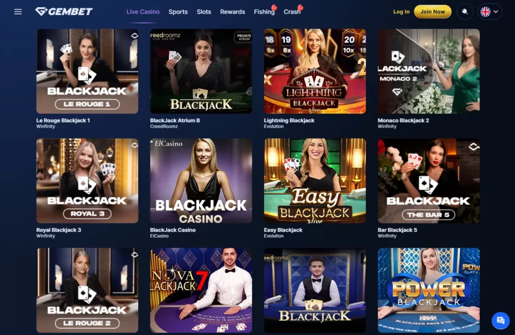 Live Blackjack