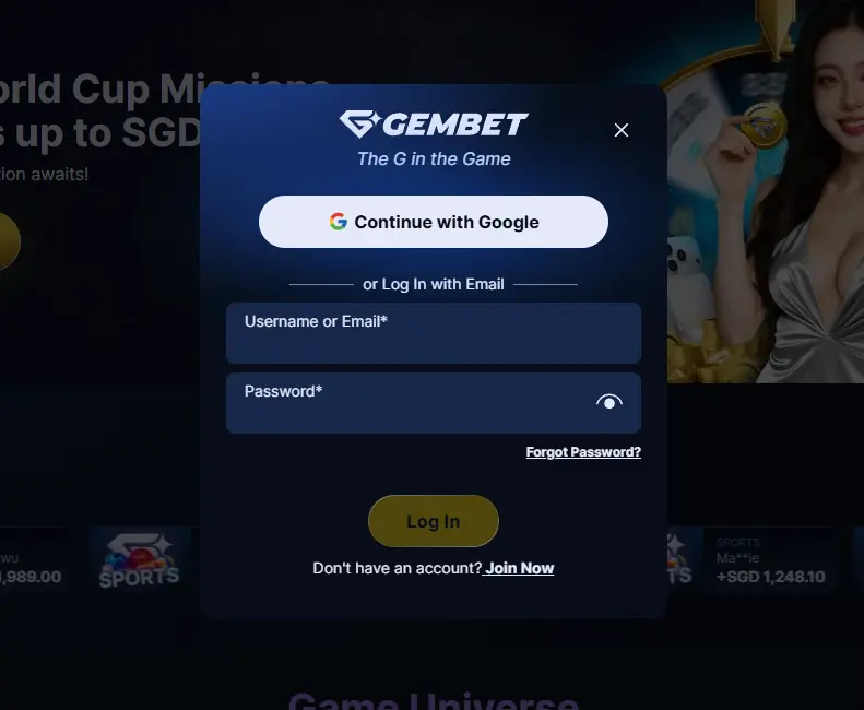 How to Log In to Gembet